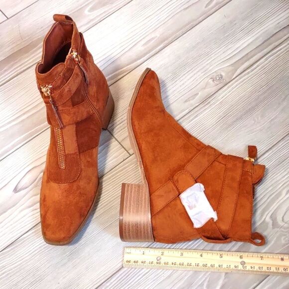 (46-4114)  COUTGO Women's Low Chunky Boots Sz 11 - Picture 3 of 10